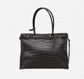 NERO CROCO TOTE